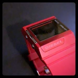 Diesel  Red Digital Multi-Function Watch DZ-7132